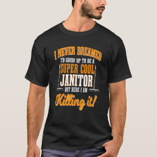 Hausmeister Hausverwalter Cooler Reiniger Wartungs T-Shirt