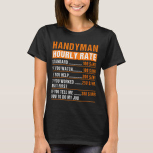 Hausmeister Lustiger Stundensatz Meme - Daddy Opa T-Shirt