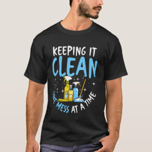 Hausmeister Reinigungshausmeister Saubere Arbeit T-Shirt
