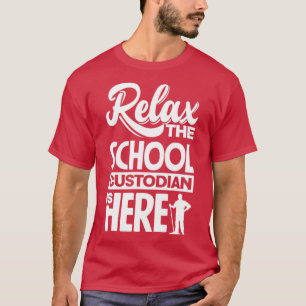Hausmeister Schulwart Entspannen Der Schulwart Ist T-Shirt