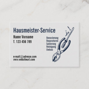 Hausmeister Service Visitenkarte