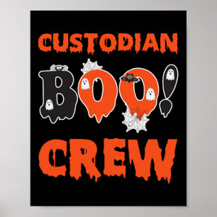Hausmeister-Trupp Schule Boo Crew Hausmeister Poster