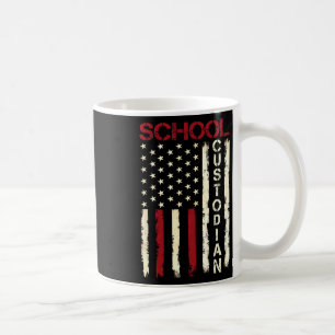 Hausmeister US-amerikanische Flagge Würdigung Bac Kaffeetasse