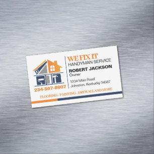 Hausmeisterdienst Magnetische Visitenkarte