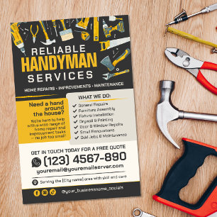 Hausmeisterdienste - Hausreparatur & Wartung Flyer