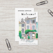 Hausmietbild und Logo Airbnb