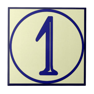 Hausnummern 1 fliese