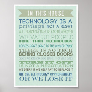 Hausordnung: Technik Poster