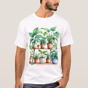 Hauspflanzen - üppig grüne Pflanze T-Shirt
