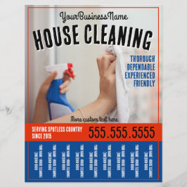 Hausreinigung Berufliche Teerblätter Werbeaktion Flyer