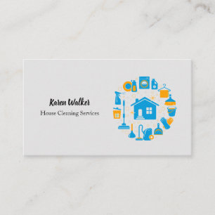 Hausreinigung Business Card Visitenkarte