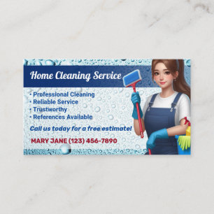 Hausreinigung Business Cards Visitenkarte