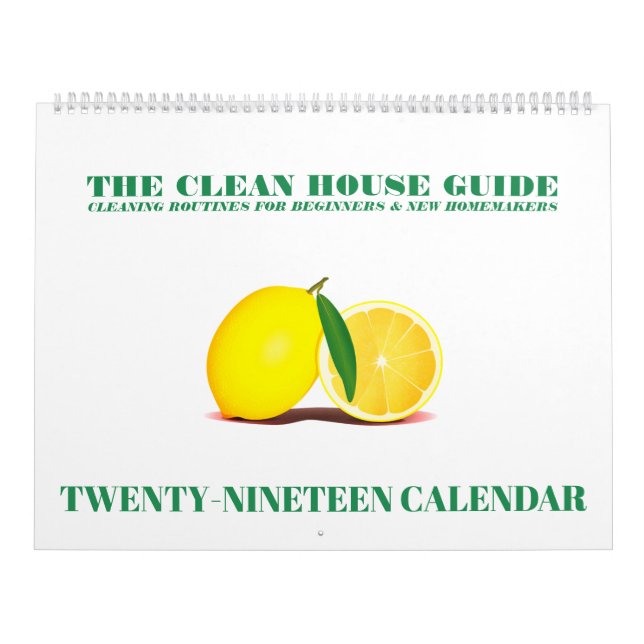 Hausreinigung für Anfänger 2019 Kalender (Titelbild)