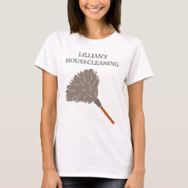 Hausreinigung Haushaltshilfe Kundendienst Duster T-Shirt