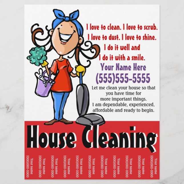 Hausreinigung Marketing Flyer (Vorne)