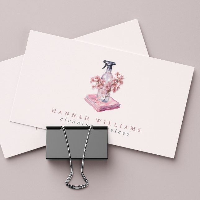 Hausreinigung Spray Flasche QR Code Visitenkarte (Von Creator hochgeladen)