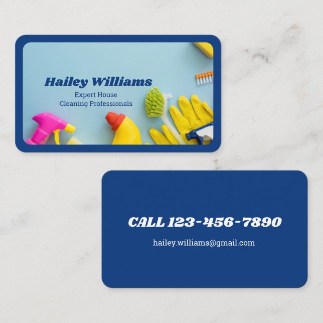 Hausreinigung Visitenkarte (Vorne/Hinten)
