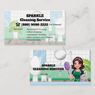 Hausreinigung Visitenkarte Green Maid