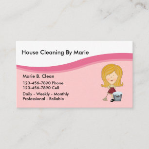 Hausreinigung Visitenkarten Visitenkarte