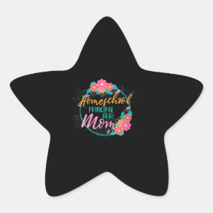 Hausschule für Frauen Mama Geschenk Funny Zuhause Stern-Aufkleber