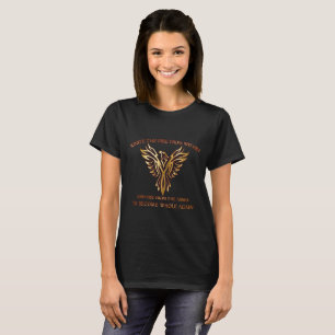 Hausse d'oiseau de Phoenix du T-shirt des femmes