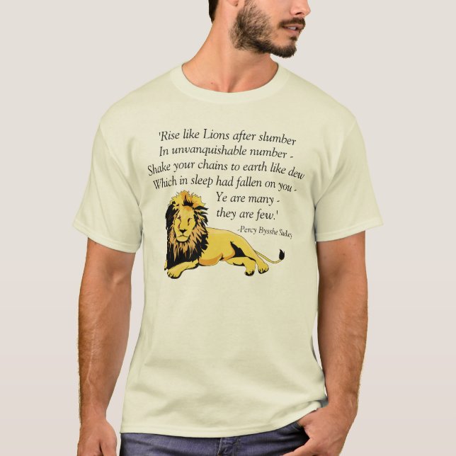 "Hausse T-shirt comme lions" (Devant)