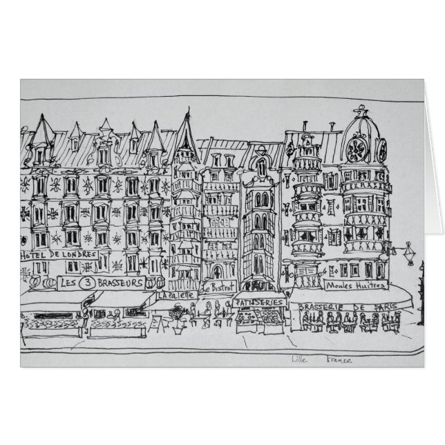 Haussmann-Stil| Lille, Frankreich (Vorderseite (Horizontal))