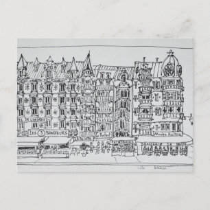 Haussmann-Stil Lille, Frankreich Postkarte