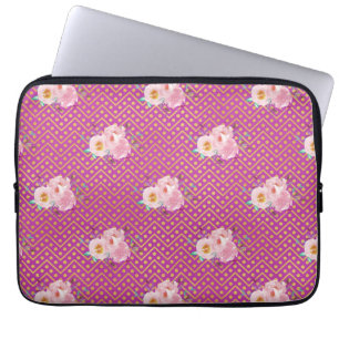 Hausstands-Geschenk Wasserfarbe Florale Papierplat Laptopschutzhülle