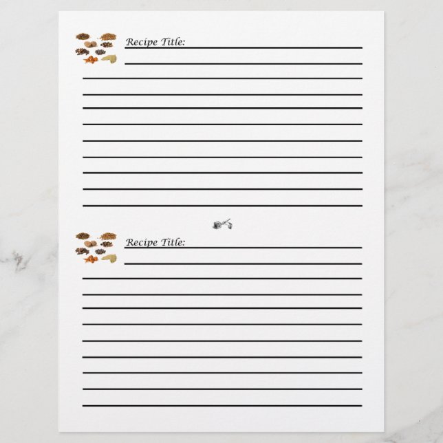 Hausstil-Kochkarte Flyer (Vorne)