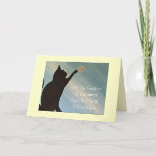 Haustier-Beileids-Karte - Katze (verworrenes Karte