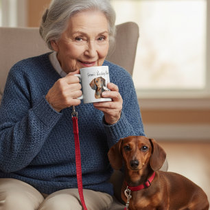 Haustier Dachshund Braun Tasse PERSONALISIEREN