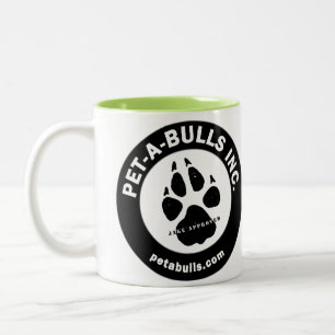 Haustier-EIN-Stiere Zwei-Ton Kaffeetasse