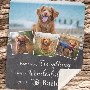 Haustier Erinnerungen Von Dem Hund 4 Foto Andenken Sherpadecke