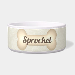 Haustier Essen mit Vintager Elegante Napf