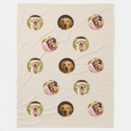 Haustier-Familienfoto-Muttertags-Fleece-Decke Beig Fleecedecke