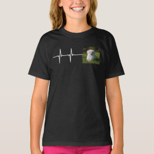 Haustier-Foto-Herzschlag / Fügen Sie Ihr Haustier- T-Shirt