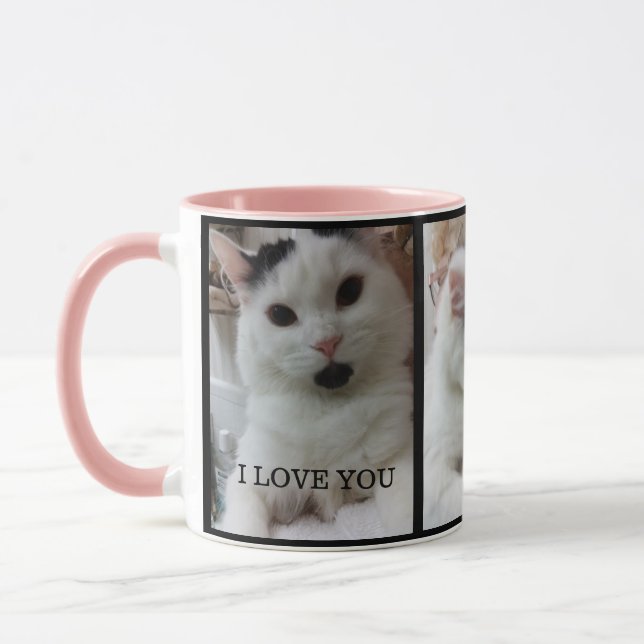 Haustier-Foto-Schablonen-kundenspezifische Tasse (Links)