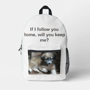 Haustier-Foto-Text-Druck-Schneiderei-Rucksack Bedruckter Rucksack