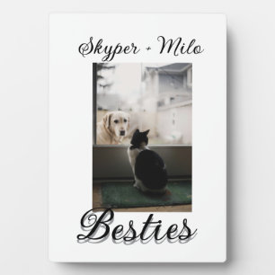Haustier Freunde beste Freunde Name Haustier Foto Fotoplatte