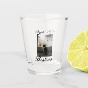 Haustier Freunde beste Freunde Name hinzufügen Hau Schnapsglas