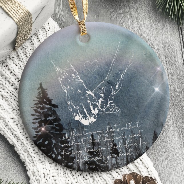 Haustier-Gedenkstätte Hund Personalisiert Keramik Ornament (Pet Memorial ornament)