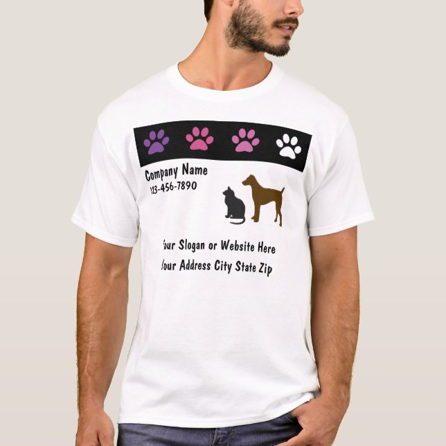 Haustier-Geschäfts-T-Shirt T-Shirt (Vorderseite)