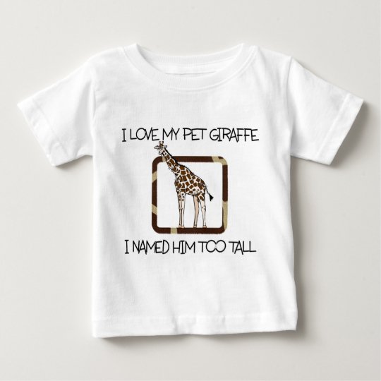 HAUSTIER-GIRAFFEN-BABY-GELDSTRAFE-JERSEY-T - SHIRT