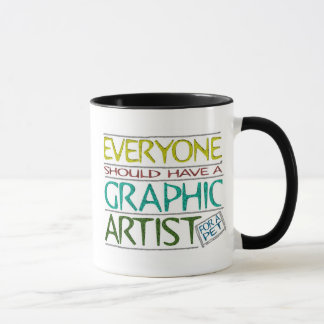 Haustier-grafischer Künstler-Tasse Tasse