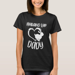 Haustier Holland Lop Dady Rabbit Eigentümer Vater T-Shirt