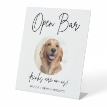 Haustier Hund Hochzeit Offene Bar Drinks Cocktail