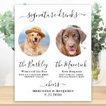 Haustier Hund Hochzeit Unterschrift Getränke Custo Poster<br><div class="desc">Getränke mit Unterschrift ! Dieses kleine, elegante Kalligraphie-Bar mit seinen zwei Cocktails "The Bride" und "The Groom", personalisiert mit den erlesenen Getränken. Passen Sie dieses elegante Hochzeitszeichen mit Ihrem Lieblings-Foto, Hund-Foto, Verlobung-Foto oder Paare Fotos, Namen und Signatur-Drinks! Sie können auch die Fotos für die Unterschrift Drinks von Ihren Lieblings-Haustieren für...</div>