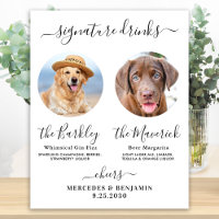 Haustier Hund Hochzeit Unterschrift Getränke Custo