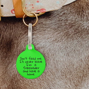 Haustier Hund Katze Lustig Humor Anpassen ID Vermi Haustiermarke